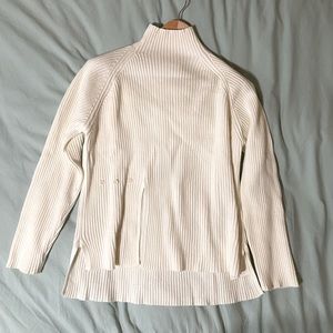 White Mock Sweater